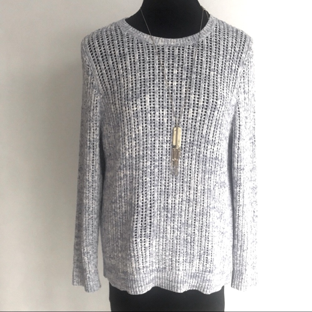 TALBOTS Open Stitch Dye Sweater NWT